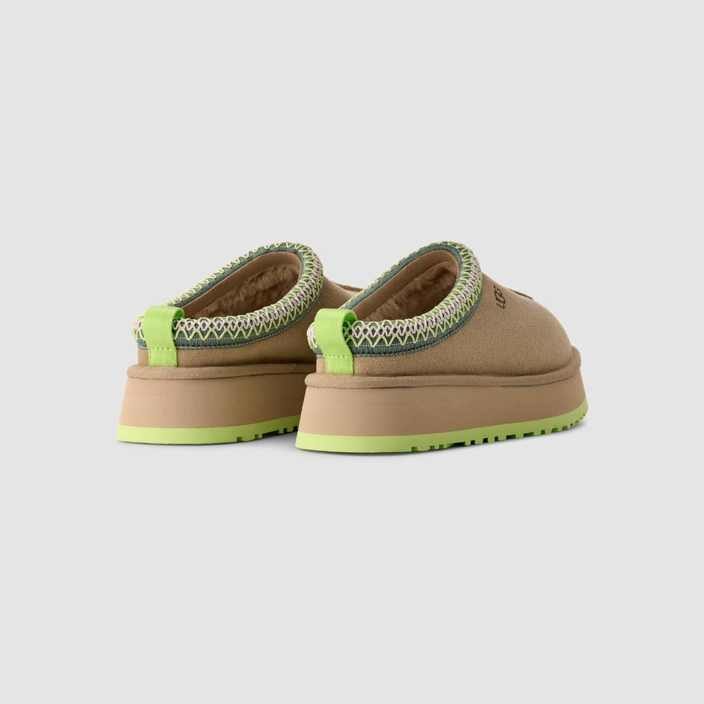 NIB - UGG Tazz Slipper Mustard Seed Neon Green Size 7 - Picture 2 of 13